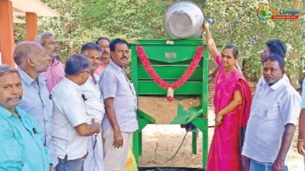 செங்கல்பட்டில் நெல் கொள்முதல் நிலையம் திறப்பு - விவசாயிகள் மகிழ்ச்சி