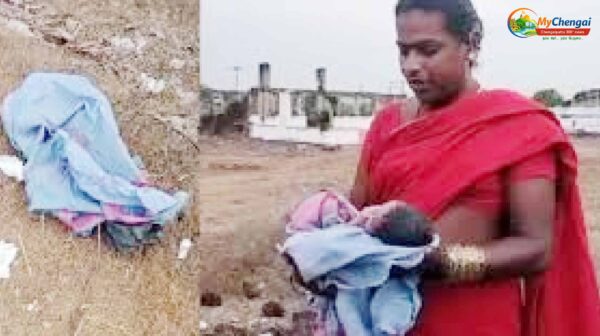 சாலையோரத்தில் வீசப்பட்ட பச்சிளங்குழந்தை - பத்திரமாக மீட்ட திருநங்கை