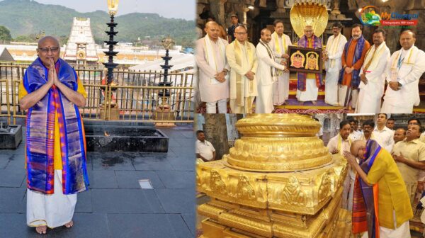 திருப்பதியில் துணை குடியரசுத் தலைவர் சி.பி. ராதாகிருஷ்ணன் தரிசனம்!