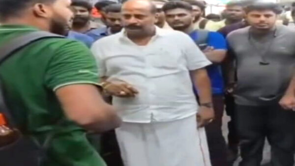 “நீ நல்லா சாப்பிட்டிருக்க.. நான் இன்னும் சாப்பிடல” - அமைச்சர் பேசிய வீடியோ வைரல்