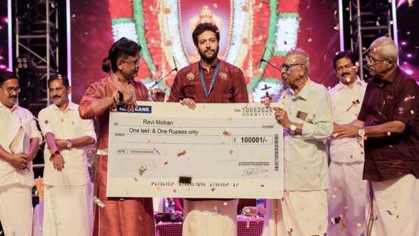 நடிகர் ரவி மோகனுக்கு தேவி ரத்னா விருது வழங்கி கௌரவிப்பு