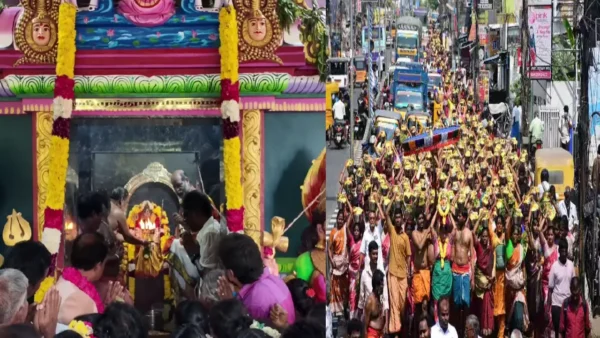 நாகேஸ்வரி அம்மனுக்கு 365 பால்குட அபிஷேகம்:  சித்ரா பௌர்ணமி விழா கோலாகலம்!