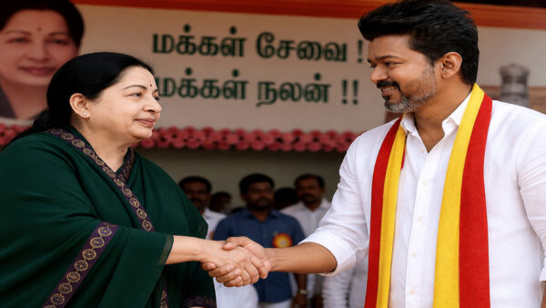 ஜெ.வுக்கு பின் சாதனை படைத்த விஜய் – 2 தொகுதிகளில் வெற்றி