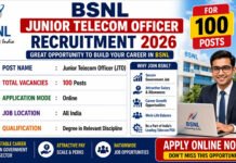 BSNL-ல் 100 ஜூனியர் டெலிகாம் அதிகாரி பணியிடங்கள்; ஜூலை 3-க்குள் விண்ணப்பிக்க அழைப்பு