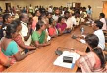 செங்கல்பட்டில் மக்கள் நலன் காக்கும் நாள் கூட்டம்; பொதுமக்களிடம் இருந்து 354 மனுக்கள் பெறப்பட்டது