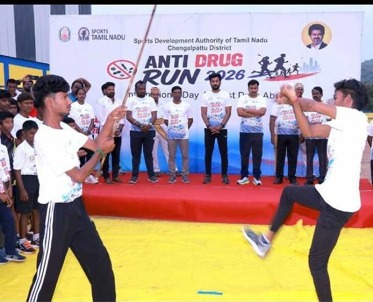 செங்கல்பட்டில் 'Start Run Stop Drugs' விழிப்புணர்வு