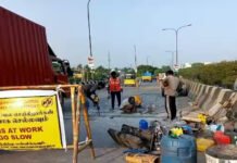 வண்டலூர் மேம்பாலத்தில் மீண்டும் பயங்கர சத்தம்; உறுதித்தன்மை குறித்து வாகன ஓட்டிகள் அச்சம்