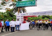 உலக மிதிவண்டி தினம்: திருவடிசூலத்தில் மாவட்ட அளவிலான சைக்கிள் போட்டி