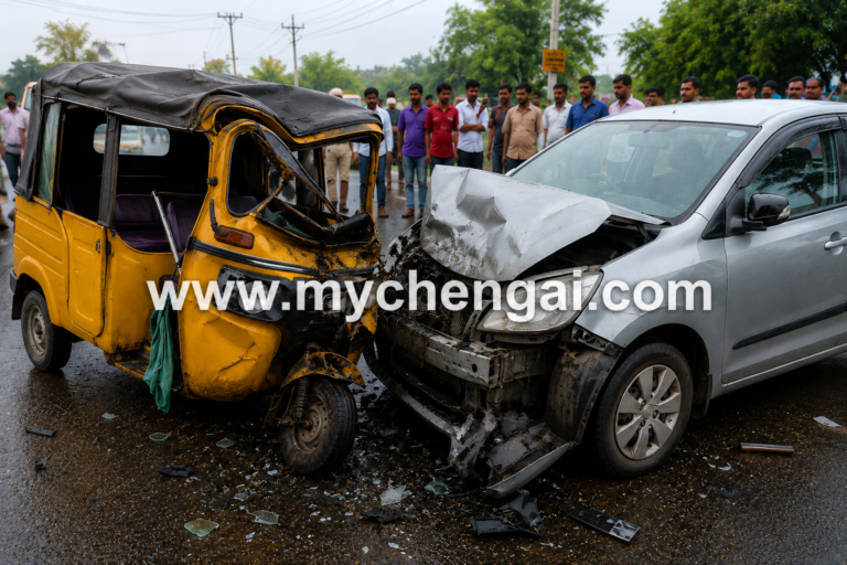 கல்பாக்கம் அருகே ஷேர் ஆட்டோ – கார் மோதல்: இளம்பெண் பலி