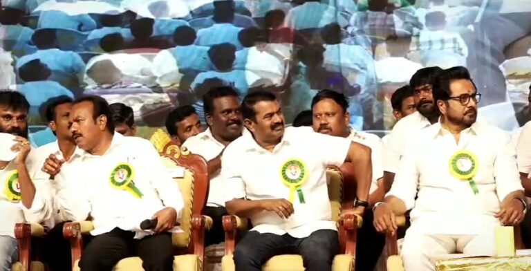 “சரத்குமாருக்கு இருந்த துணிச்சல் வேறு யாருக்கு இருக்கு?” – சீமான் புகழாரம்!