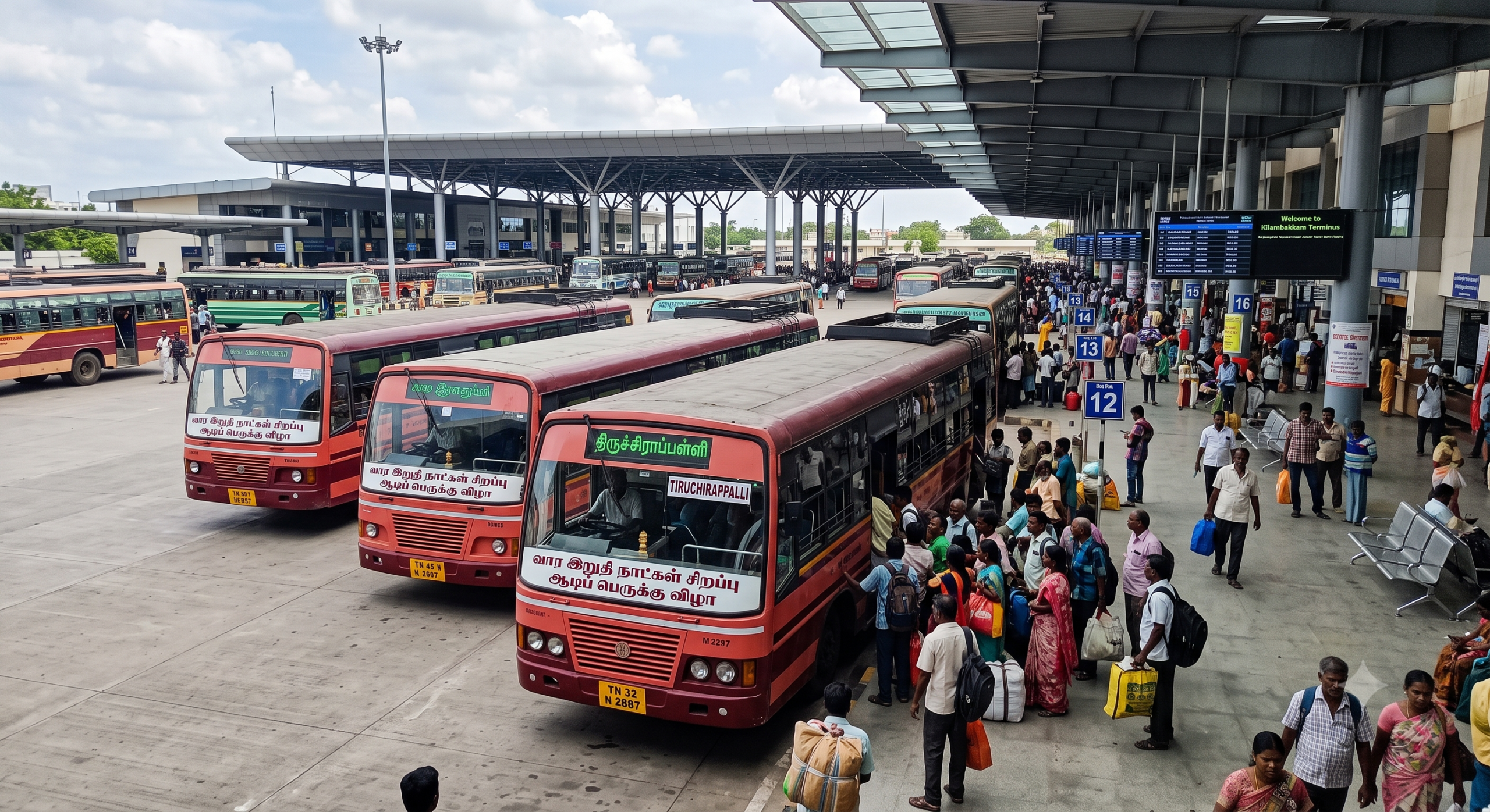 கிளாம்பாக்கத்தில் சிறப்பு பேருந்துகள் இயக்கம்