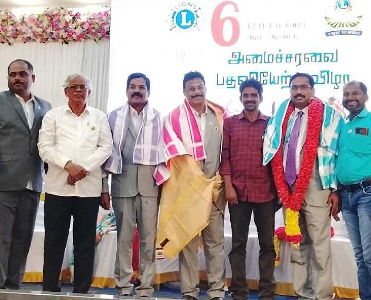 பாலாறு லயன்ஸ் சங்க புதிய நிர்வாகிகள் பதவியேற்பு