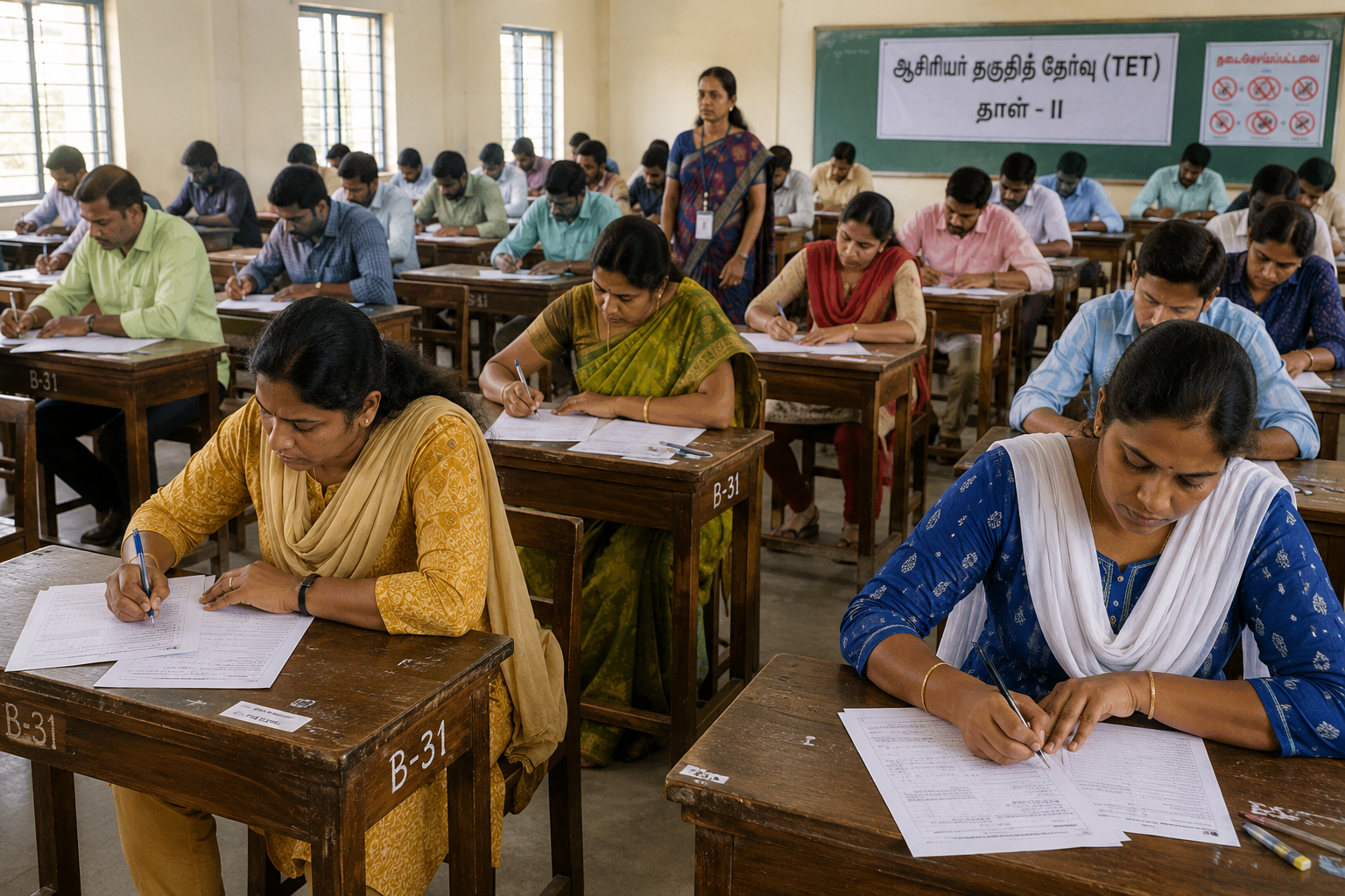 ஆசிரியர் தகுதித் தேர்வு: 3,306 பேர் பங்கேற்பு