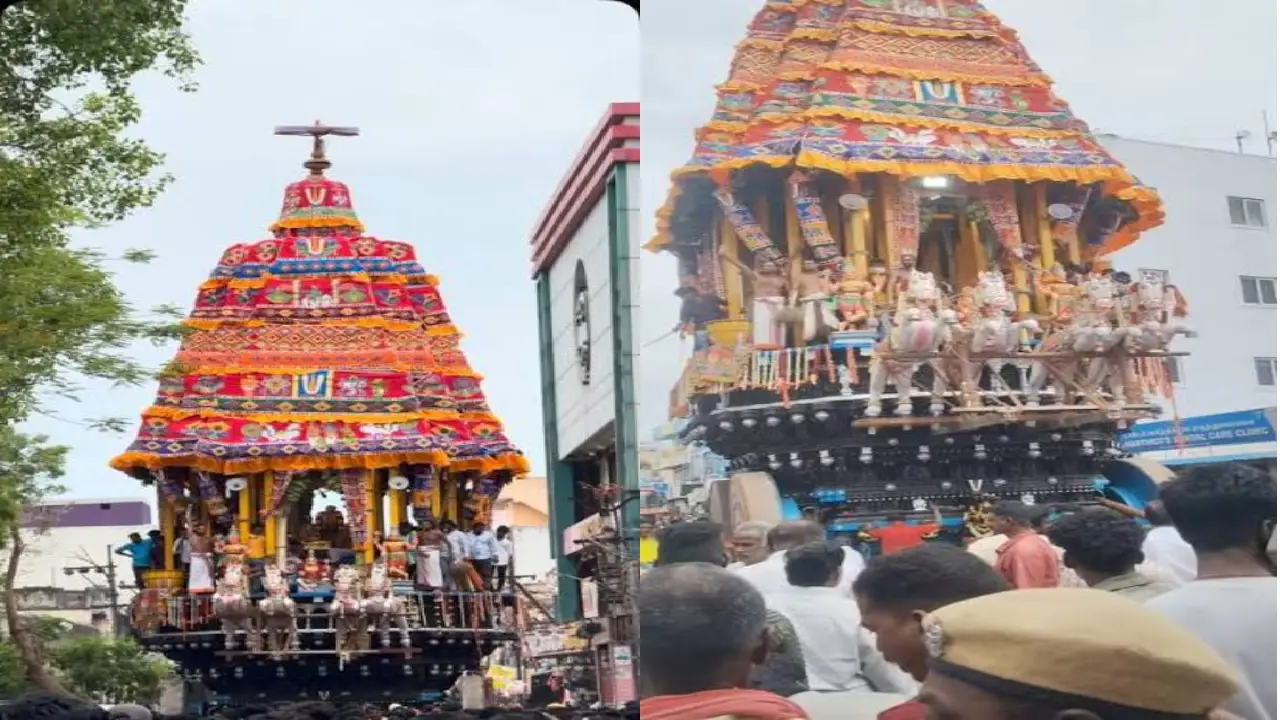 மதுராந்தகம் ஏரி காத்த கோதண்டராமர் கோவில் தேர் திருவிழா: பக்தி பரவசத்துடன் வடம் பிடித்த பக்தர்கள்!