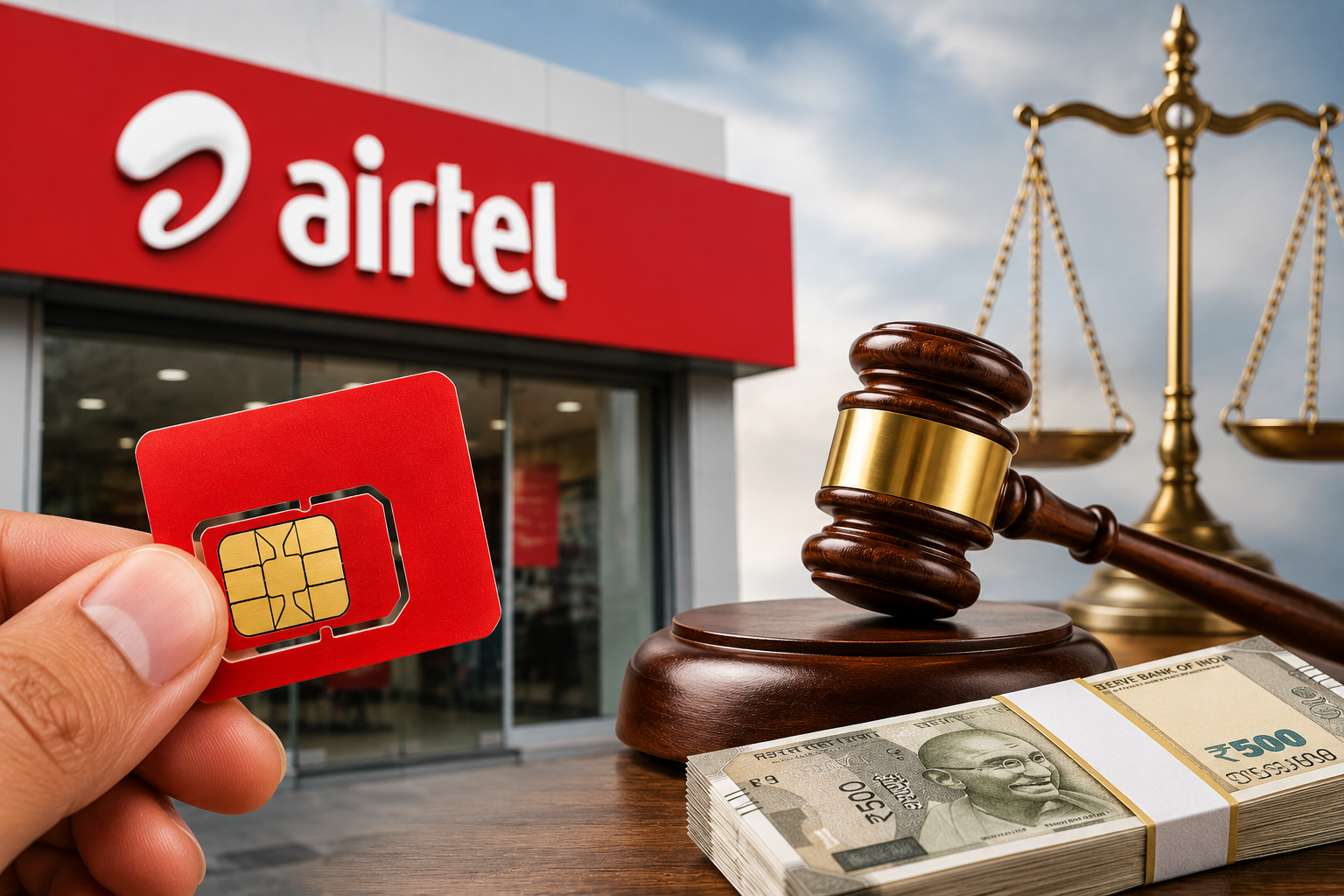 ஏர்டெல் டூப்ளிகேட் சிம் கட்டணம்: ரூ.40,000 இழப்பீடு வழங்க உத்தரவு!