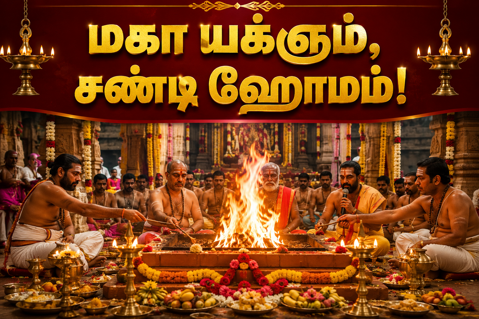 ஊரப்பாக்கத்தில் செப்.1 முதல் அதிருத்ர மகா யக்ஞம், சண்டி ஹோமம்!