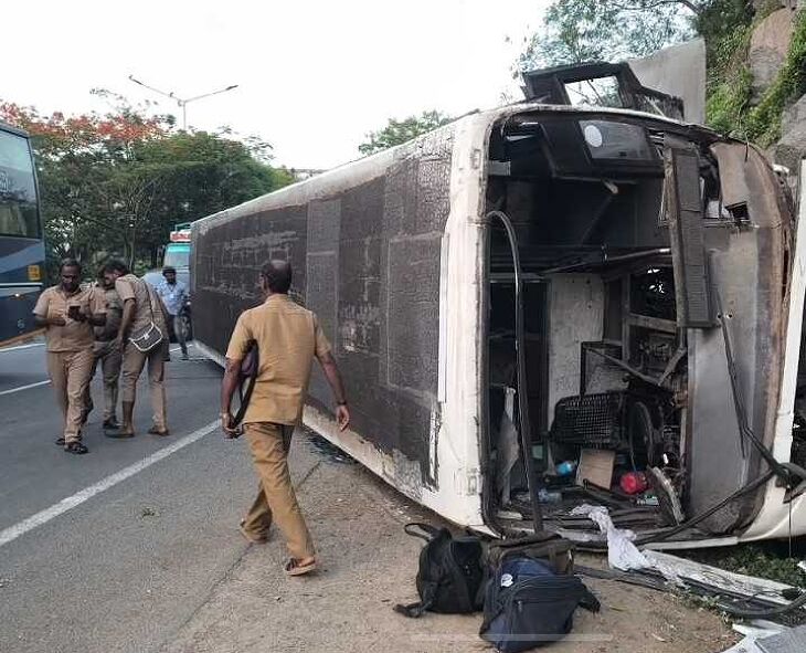 செங்கல்பட்டு அருகே அரசு பேருந்து விபத்து; பள்ளி மாணவர் உயிரிழப்பு