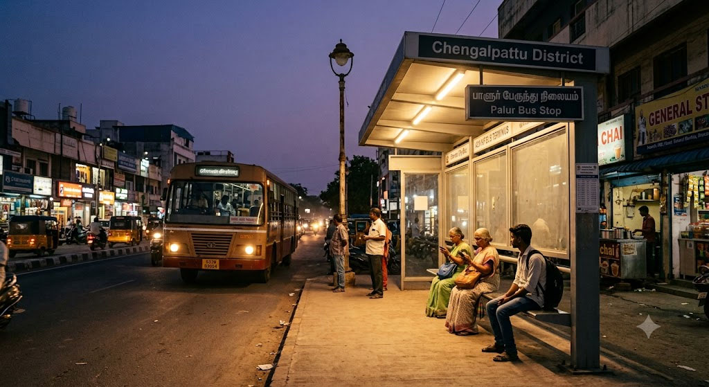 பேருந்து நிழற்குடைகளில் மின் விளக்குகள் பொருத்த கோரிக்கை
