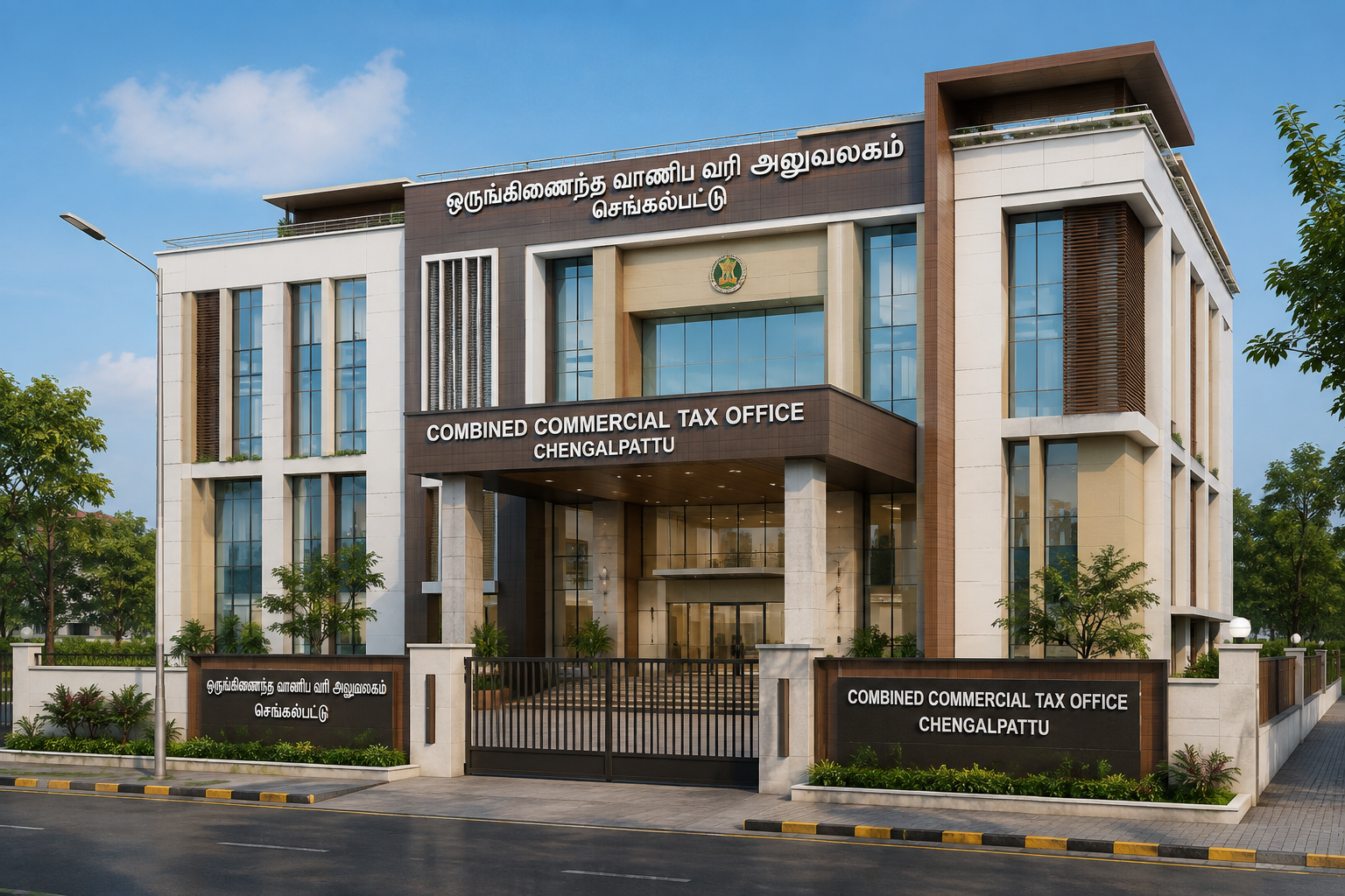 ஒருங்கிணைந்த வணிகவரி அலுவலகம்… கட்டுமானப் பணிகள் தீவிரம்