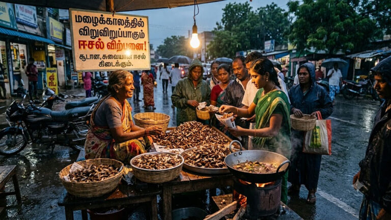 மழைக்காலத்தில் விறுவிறுப்பாகும் ‘ஈசல்’ விற்பனை!