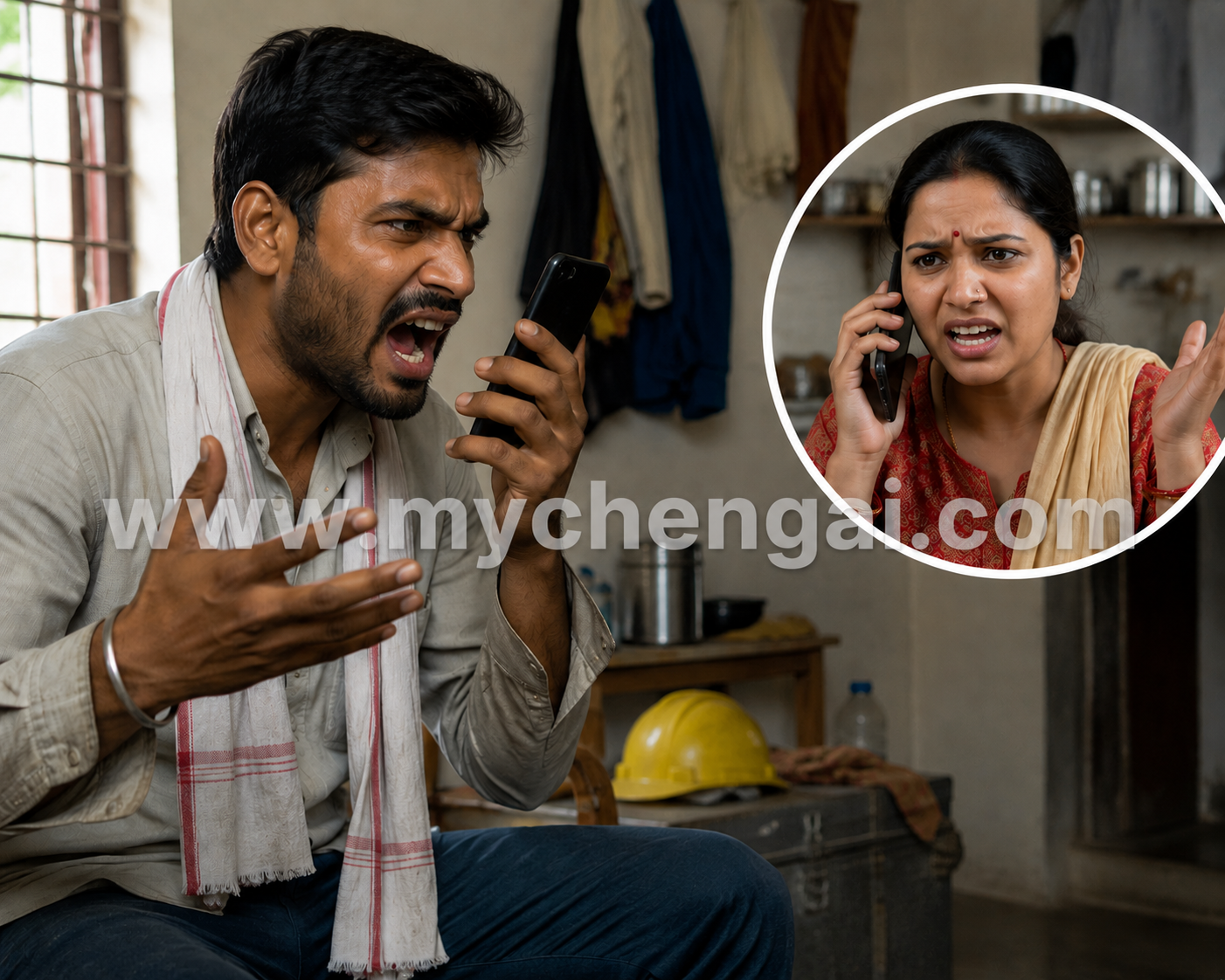 மனைவியுடன் செல்போனில் தகராறு… தொழிலாளி பலி