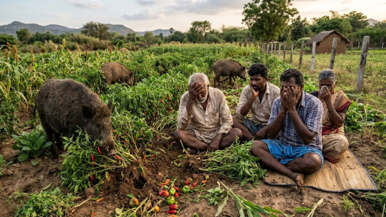 வண்டலூரில் பன்றிகள் அட்டகாசம்: விவசாயிகள் சோகம்