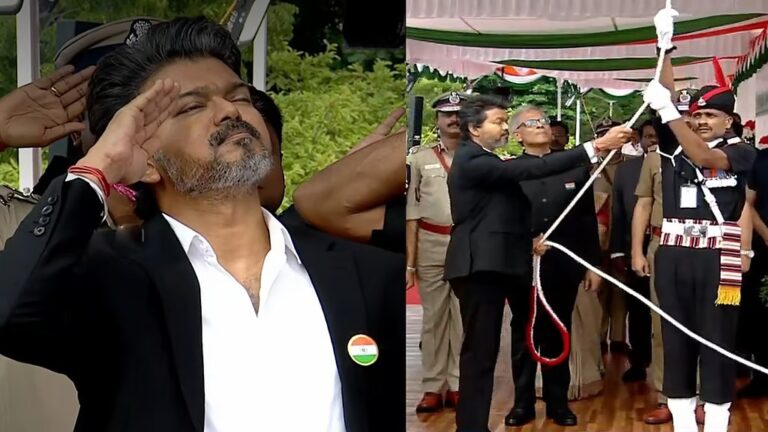80வது சுதந்திர தினம்: சென்னை கோட்டையில் தேசியக் கொடியேற்றிய முதலமைச்சர் விஜய்!
