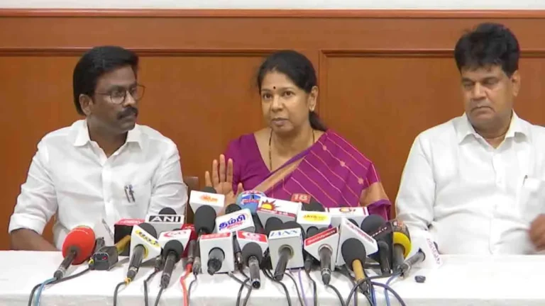 மேகதாது பிரச்சனையைத் திசைதிருப்பவே தவெக நாடகம் – கனிமொழி எம்பி அதிரடி!
