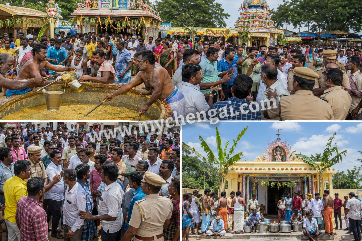 முகையூரில் கோவில் விழாவில் இருதரப்பினர் வாக்குவாதம்