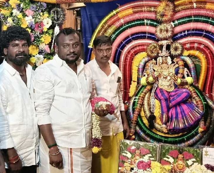 ஆடிப்பெருக்கு: மேல்மலையனூரில் எம்.எல்.ஏ தியாகராஜன் தரிசனம்