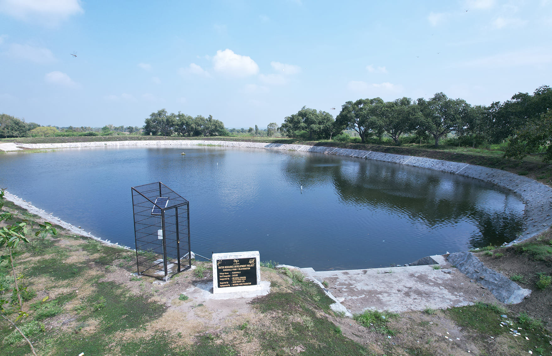 கீரப்பாக்கத்தில் புதிய தாங்கல் குளம் அமைக்கும் பணி ஆய்வு