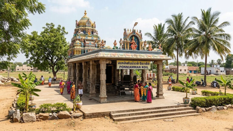 கூவத்தூர் பொன்னியம்மன் கோவில் குளத்திற்கு சுற்றுச்சுவர் கோரிக்கை