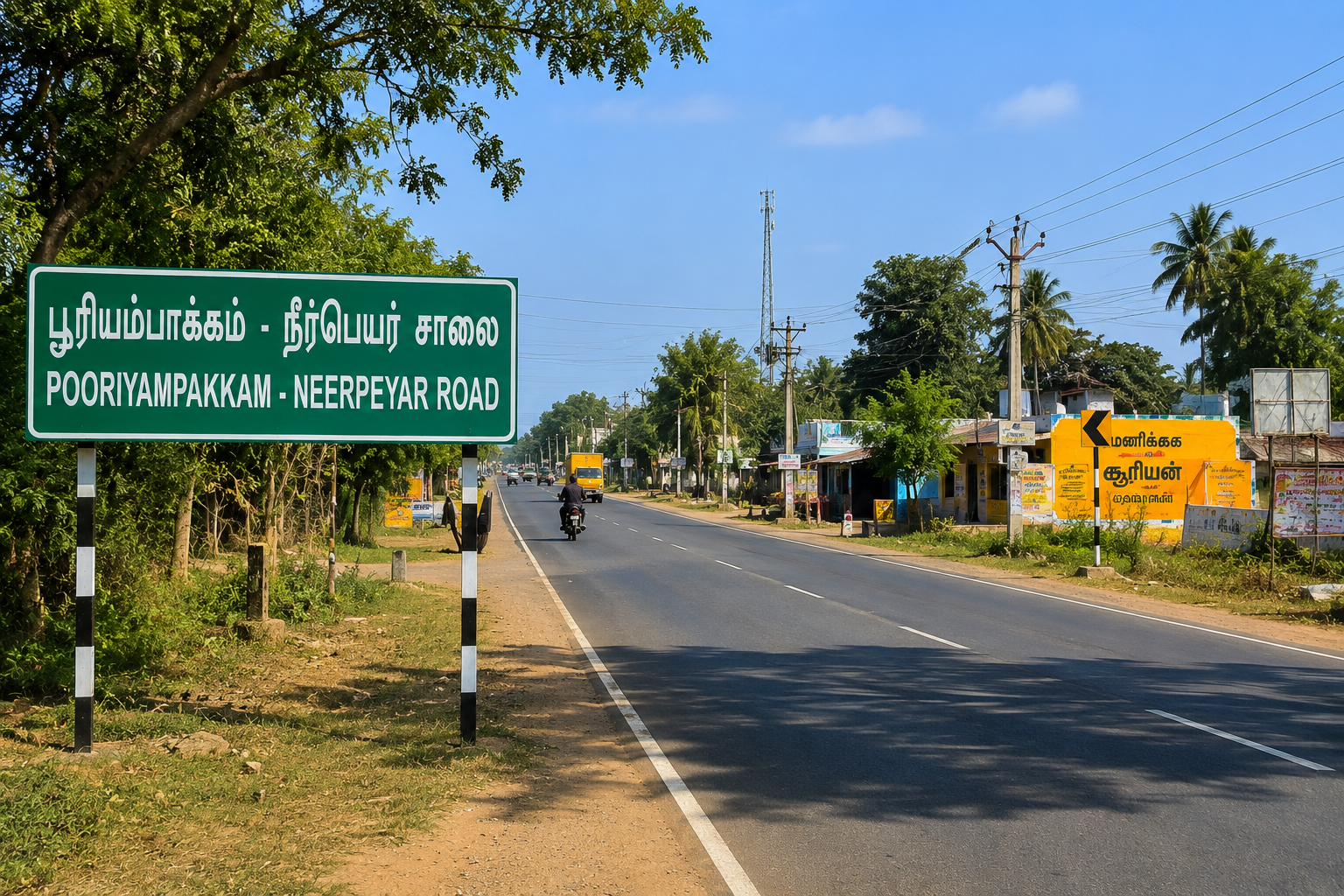 பூரியம்பாக்கம்–நீர்பெயர் சாலையை விரிவுபடுத்த கோரிக்கை