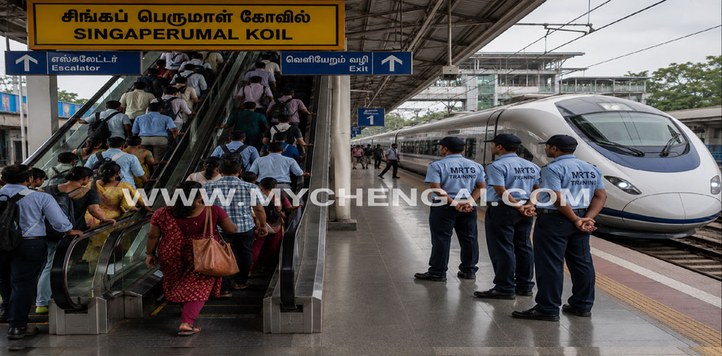 சிங்கபெருமாள் கோவில் ரயில் நிலையத்தில் எஸ்கலேட்டர் அமைக்க கோரிக்கை