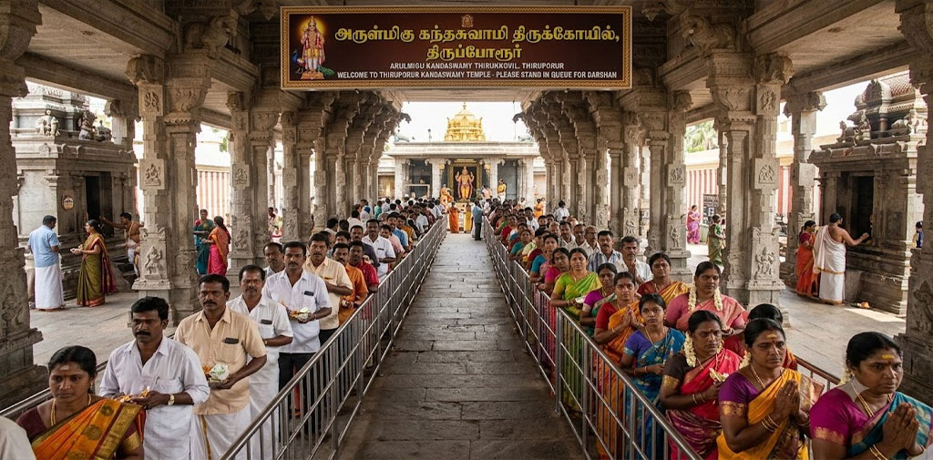 திருப்போரூர் கோவிலில் புதிய டெண்டர் 2 மாதங்களாக முடக்கம்