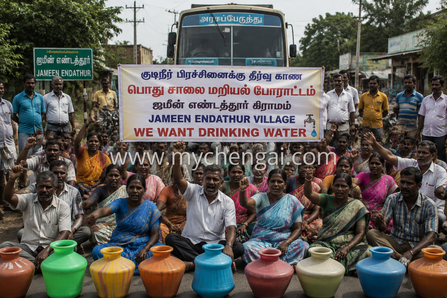 ஜமீன்எண்டத்தூரில் குடிநீர் தட்டுப்பாடு… கிணறுகளை ஆழப்படுத்த கோரிக்கை