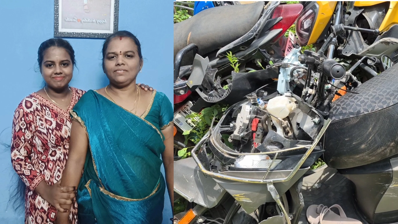 பள்ளி பேருந்து விபத்தில் தாய், மகள் உயிரிழப்பு – திருமணத்திற்கு நாள் குறித்த நிலையில் சோகம்