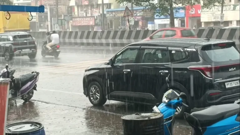 வெயிலுக்கு பிரேக் போட்ட மழை! - கூடுவாஞ்சேரியில் குளிர்ச்சியான சூழல்!
